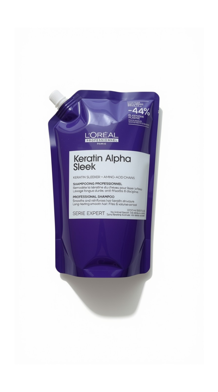 L'Oréal Professionnel Paris Serie Expert Keratin Alpha Sleek SHAMPOO 1LT/Shampoo disciplinante anticrespo